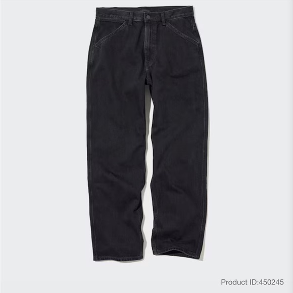 Uniqlo Denim - UNIQLO UNISEX CLASSIC BLACK JEANS CAPSULE WARDROBE CLOSET STAPLE PREP PREPPY EUC